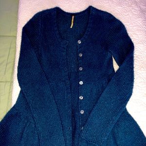 Free People teal sweater